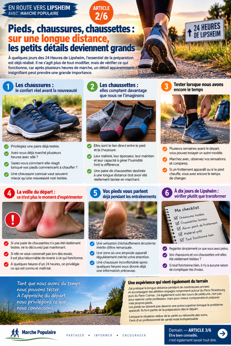 Pieds, chaussures, chaussettes : sur une longue distance, les petits détails deviennent grands
